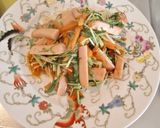 ソーセージ＋水菜＋人参のソースがらめ作り方4写真