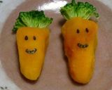 キャラ弁おかず＊ニンジンみたいなカボチャ作り方3写真
