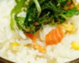塩糀で炊く『しらす☆コーンごはん』作り方4写真