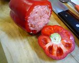 赤パプリカの肉詰め作り方2写真