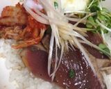 鰹のたたき&キムチごはん温玉のせ作り方5写真