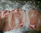 ﾃﾘﾔｷ風豚ﾛｰｽ馬鈴薯ﾁｰｽﾞ巻き作り方1写真
