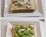 そら豆と◎竹輪◎の和なトースト♪作り方2写真