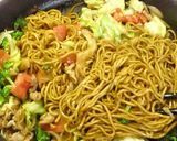 トマト・ブロッコリーの焼きそば作り方13写真