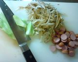 牛蒡とソーセージの変わり味噌スープ作り方2写真