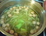 牛蒡とソーセージの変わり味噌スープ作り方4写真