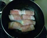 ﾃﾘﾔｷ風豚ﾛｰｽ馬鈴薯ﾁｰｽﾞ巻き作り方4写真