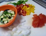 彩り夏野菜のハニーなカポナータ作り方1写真