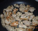 ノンオイルでチキンクリームパスタ作り方2写真