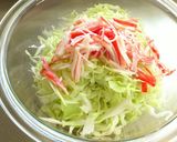 簡単☆カニカマ大好きコールスローサラダ作り方4写真