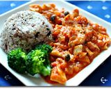 ☆海老と筍のトマトクリーム煮☆作り方6写真