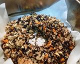 乾物たっぷり！中華風味噌おこわ作り方5写真