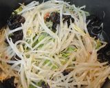 ♥べか菜と豚ばらの塩味炒め♥作り方7写真