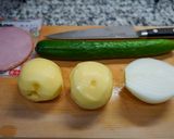 りんご酢で爽やかなポテサラ作り方1写真
