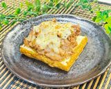 厚揚げの豚ねぎ塩チーズ焼き作り方8写真