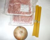 ミートソースパスタ♪簡単トマト缶作り方1写真