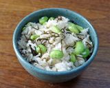 枝豆と塩昆布の混ぜご飯作り方3写真