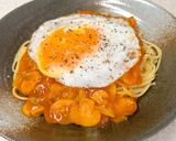 目玉焼きのせ♪あんかけパスタ作り方6写真