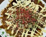 オヤツ感覚で食べる甘いお好み焼き　作り方5写真