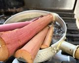 ずいきの胡麻酢あえ作り方1写真