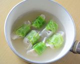 餃子をキャベツで巻いて野菜たっぷりスープ作り方4写真