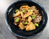 そら豆とたけのこと牛肉のオイスター炒め作り方9写真