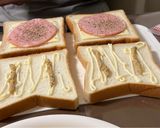 ハム卵レタスチーズ サンド作り方4写真