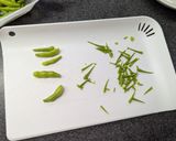 大根の実(さや)のガリバタベーコン炒め作り方3写真