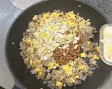 梅おかかで食べる♪納豆チャーハン作り方4写真