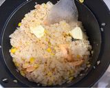 とうもろこしと鮭の炊き込みバターご飯作り方4写真