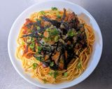 鶏の唐揚げみぞれスパゲッティ作り方9写真