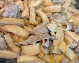 みょうが油揚げと豚バラの卵とじ作り方4写真