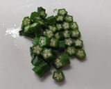 オクラと長芋とキュウリとわかめの和え物作り方1写真