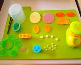 キャラ弁：ちょっぴりメタボなキョロちゃん作り方1写真