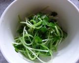 梅×貝割れ×大葉のぶっかけそば作り方1写真