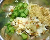 みょうがと塩昆布と鮭フレの混ぜご飯作り方4写真