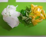 豚薄切り肉とパプリカの彩り味噌炒め作り方2写真