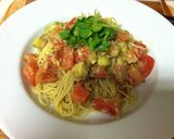 柚香る☆アボカド＊トマトの冷製パスタ作り方4写真
