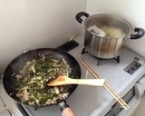 切り昆布とひき肉のパスタ作り方3写真