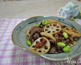 牛肉と蓮根の梅炒め作り方7写真