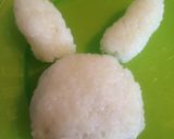 ☆キャラ弁　黒うさぎ☆作り方1写真