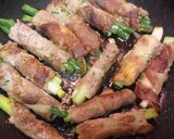 くるみ味噌で戴く☆野菜の肉巻き作り方6写真