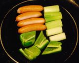 青い! グリーンベジグリル【糖質制限】作り方1写真
