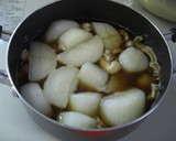 ホタテのみみと大根の煮物（すき焼きタレ）作り方3写真