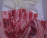 豚ばら肉炒め・おろしのたれかけ作り方4写真