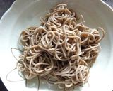 梅ともずくの冷やし蕎麦作り方3写真