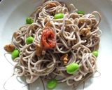 梅ともずくの冷やし蕎麦作り方4写真