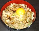 豚肉のソースキャベツ丼作り方6写真