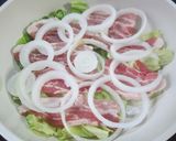 キャベツ&豚バラ肉の大胆重ね蒸し✩作り方2写真
