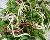 水菜＆さけるチーズの簡単サラダ作り方2写真